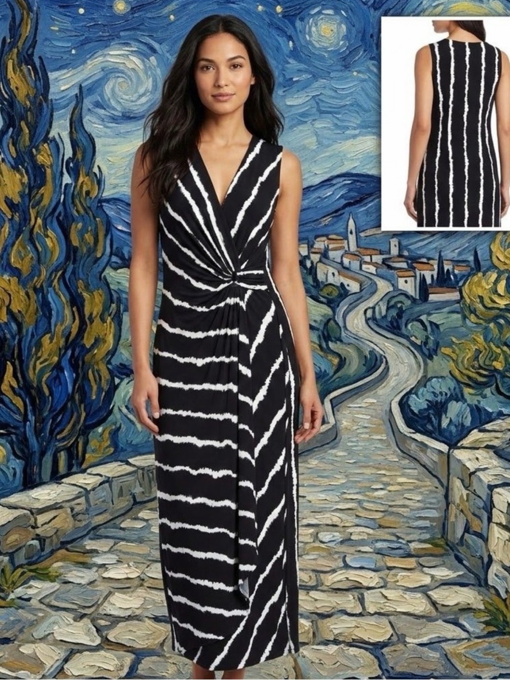 Tommy Bahama Clara Tie Dive Maxi Dress